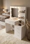 Hanah Home Monroe - MO2-W Mesa de Maquillaje Blanca